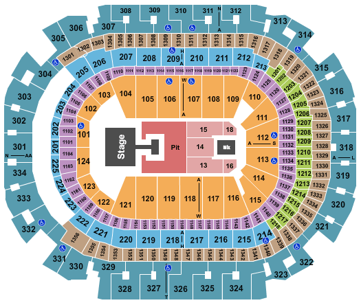 American Airlines Center Demi Lovato Seating Chart